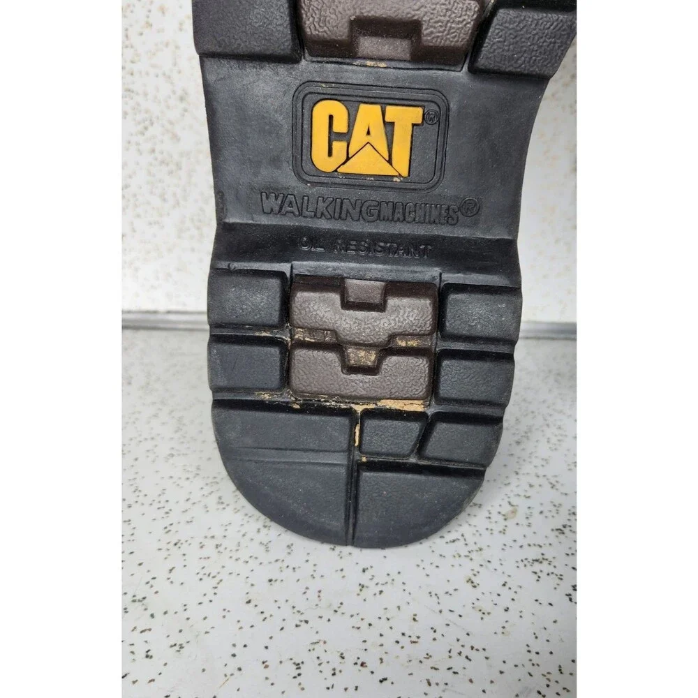 Men’s Caterpillar Steel Toe Work Combat Boots Size 10.5 ASTM F2413-11 Distressed
